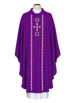 Violettes Messgewand Alpha & Omega