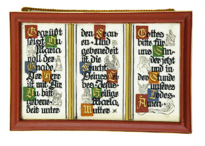 Wachstafel "Gegrüßet seist Du, Maria"